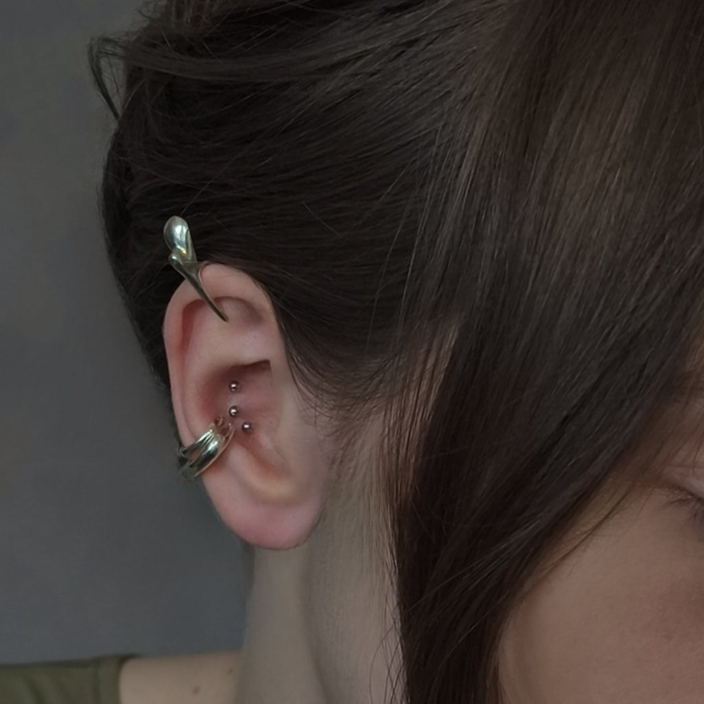 Silver Ear Cuff "Elfi"