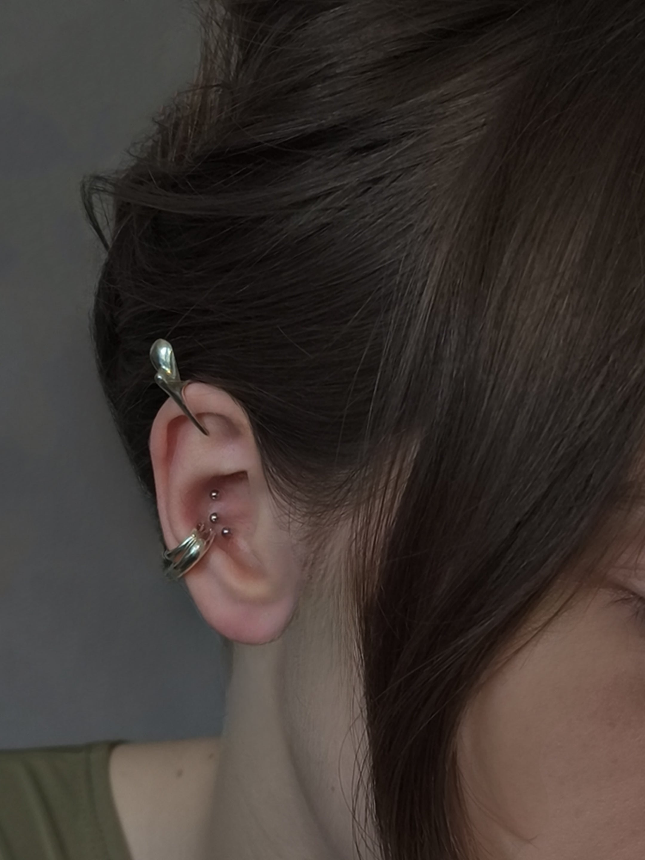 Silver Ear Cuff
