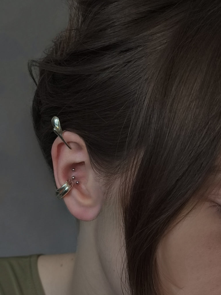 Silver Ear Cuff