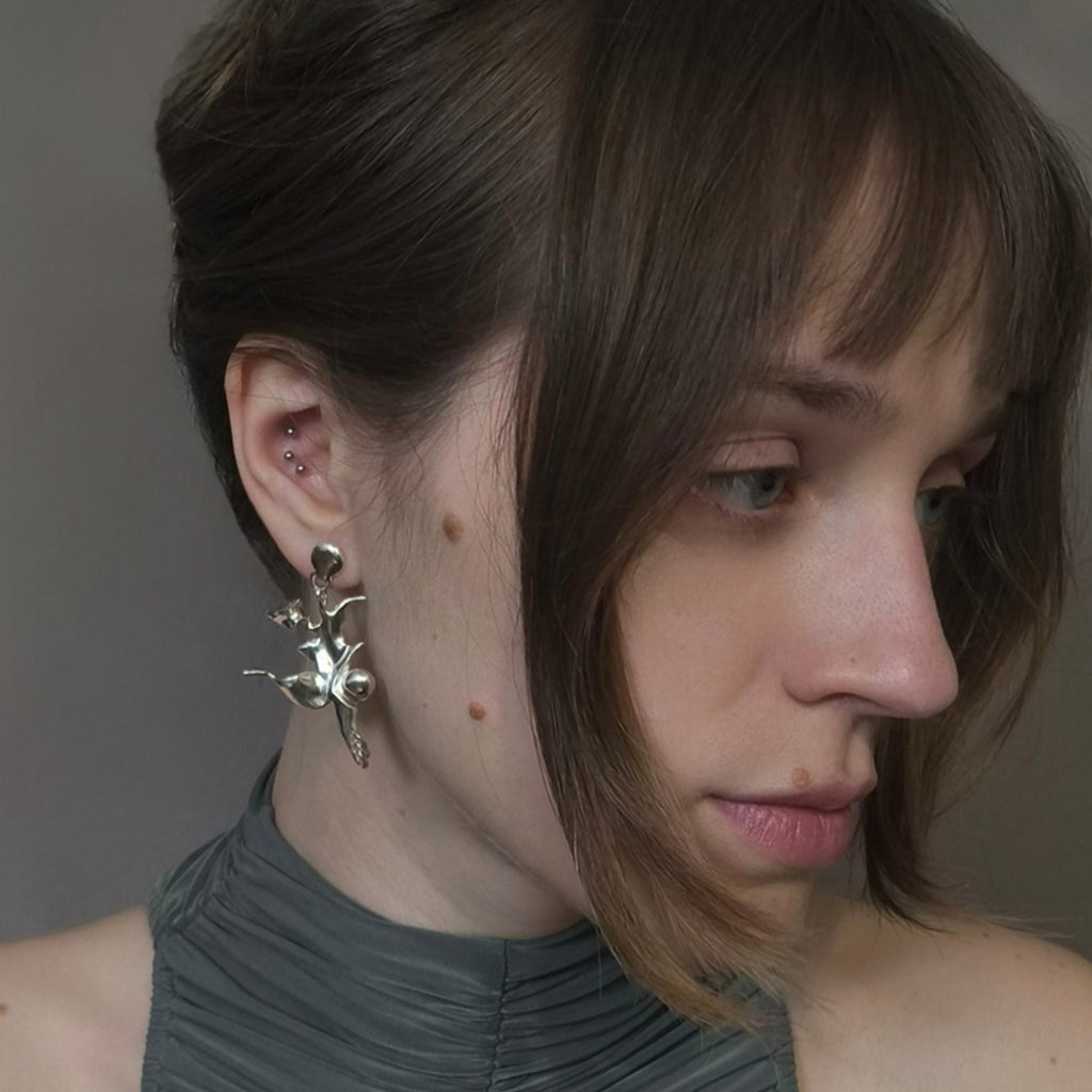 Silver Earrings "Forest Crea"