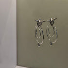 Silver Earrings "Aves", Large
