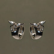 Silver Earrings "Aves", Medium