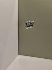 Silver Earrings "Aves", Medium