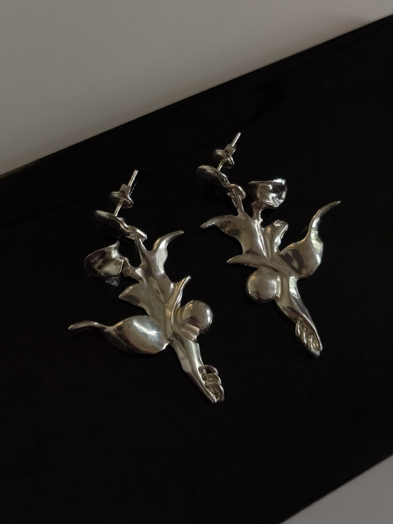 Silver Earrings "Forest Crea"