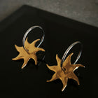 Gold Plated Silver Earrings "Sol"