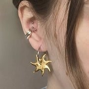 Gold Plated Silver Earrings "Sol"