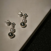 Silver Earrings with Pearls "Vitamin P"