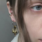Gold Plated Silver Earrings "Yin&Yang"