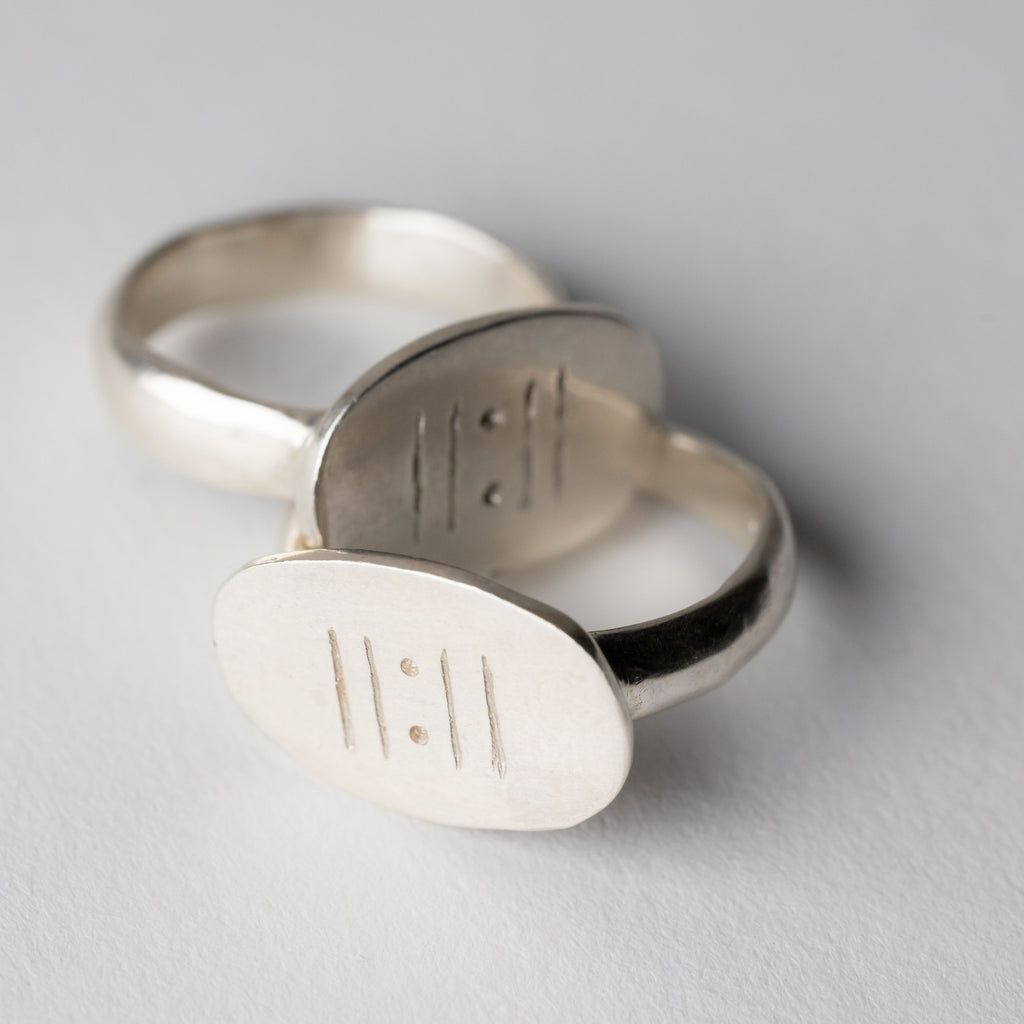 Silver Ring "11:11"