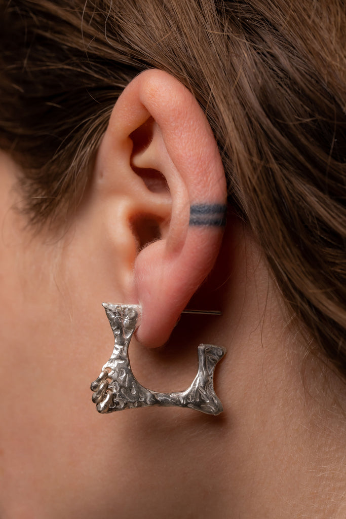 Silver Earrings "Ring My Bell"