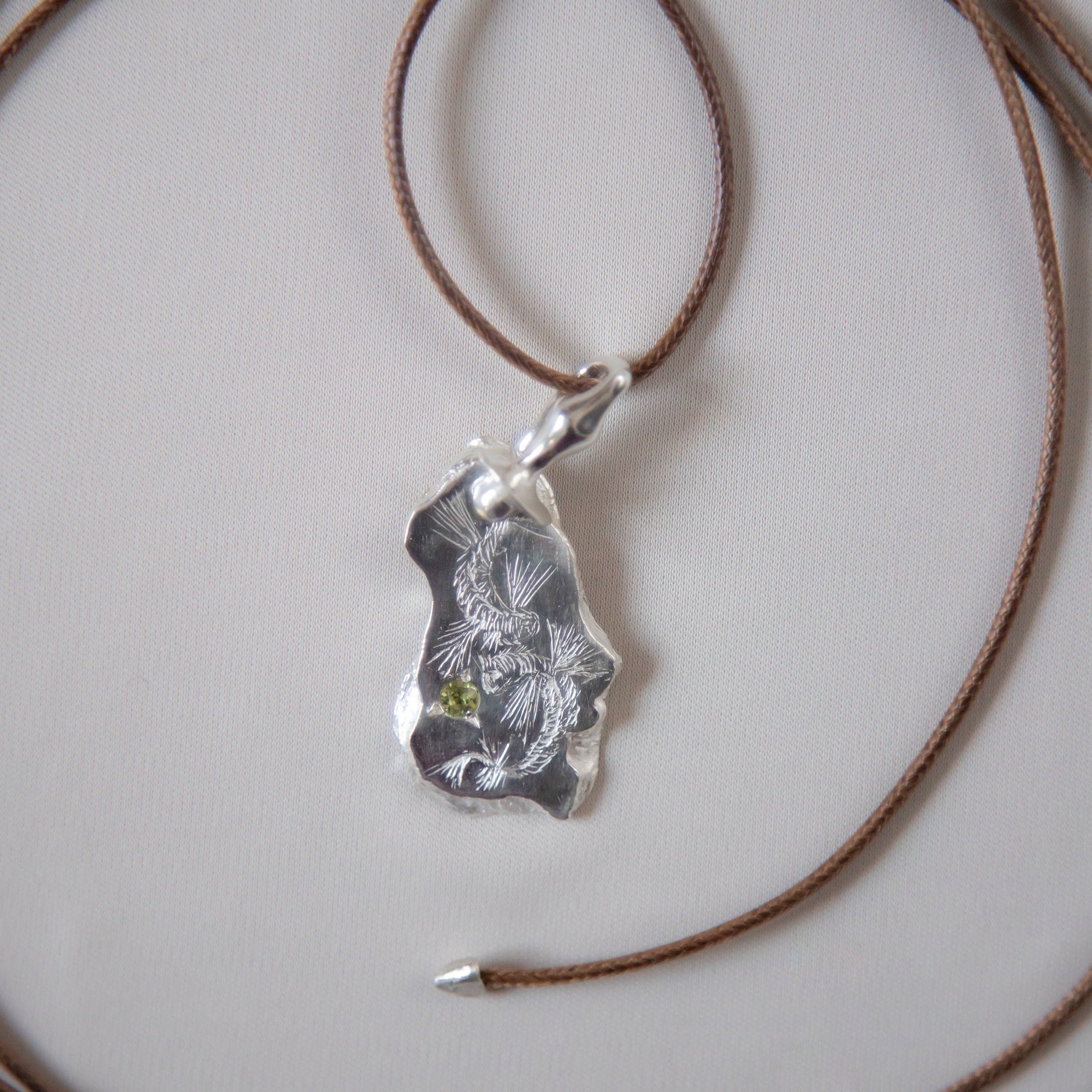 Silver Necklace "Swimming in the Depths"