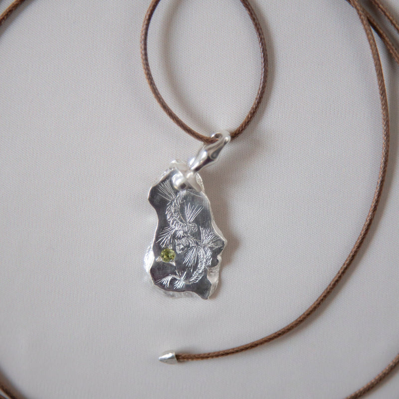 Silver Necklace "Swimming in the Depths"