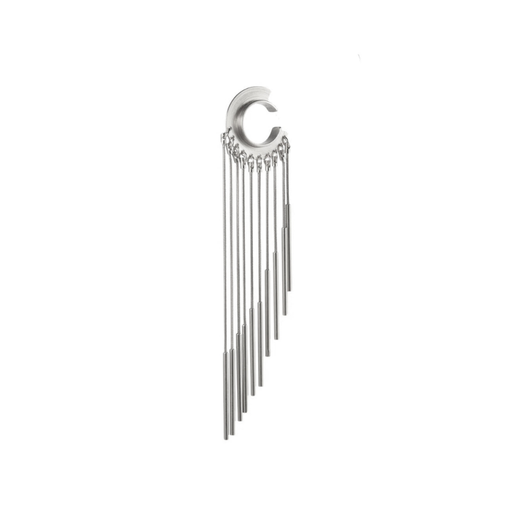 Silver Ear Cuff "Flow"