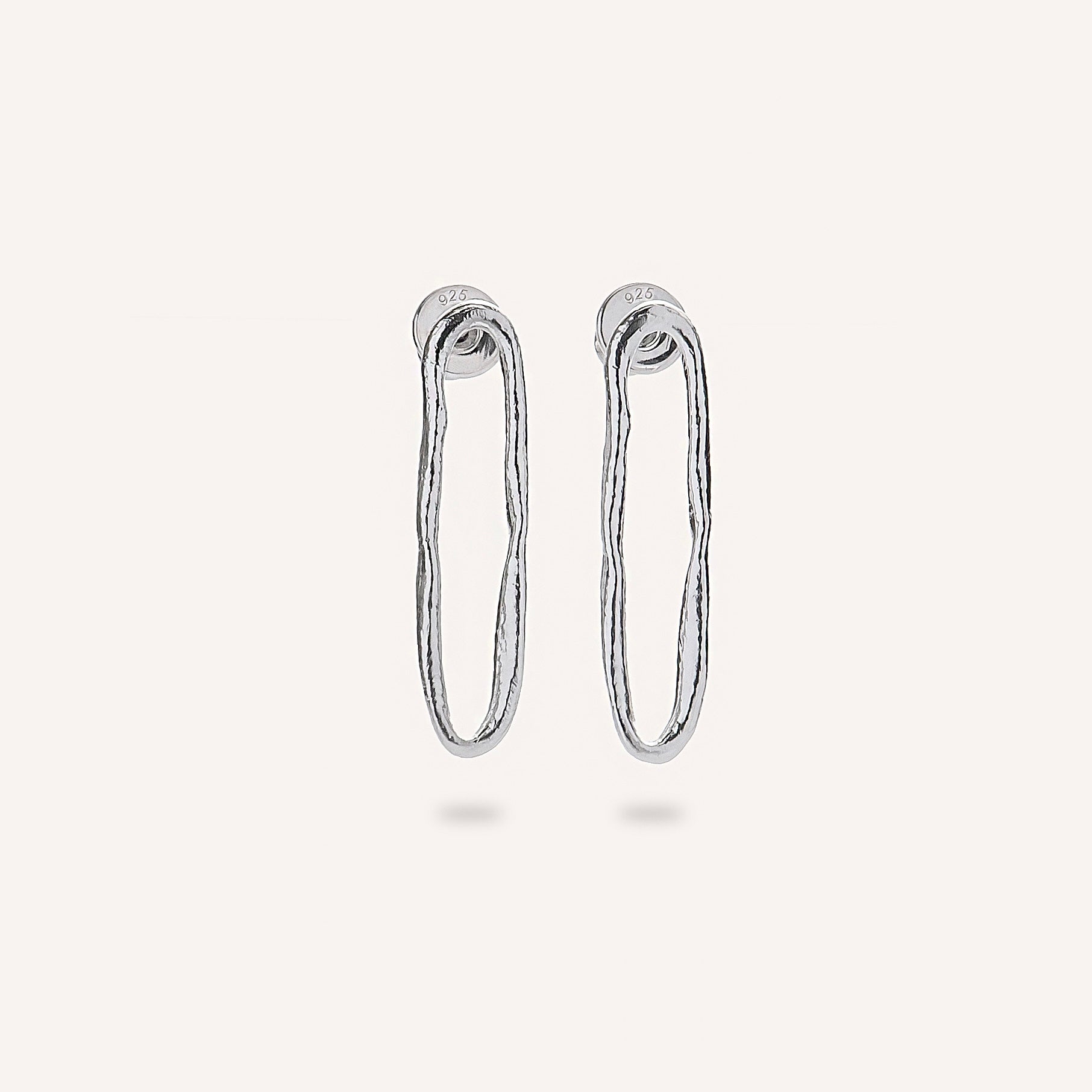 Silver Earrings "Mini Oval"