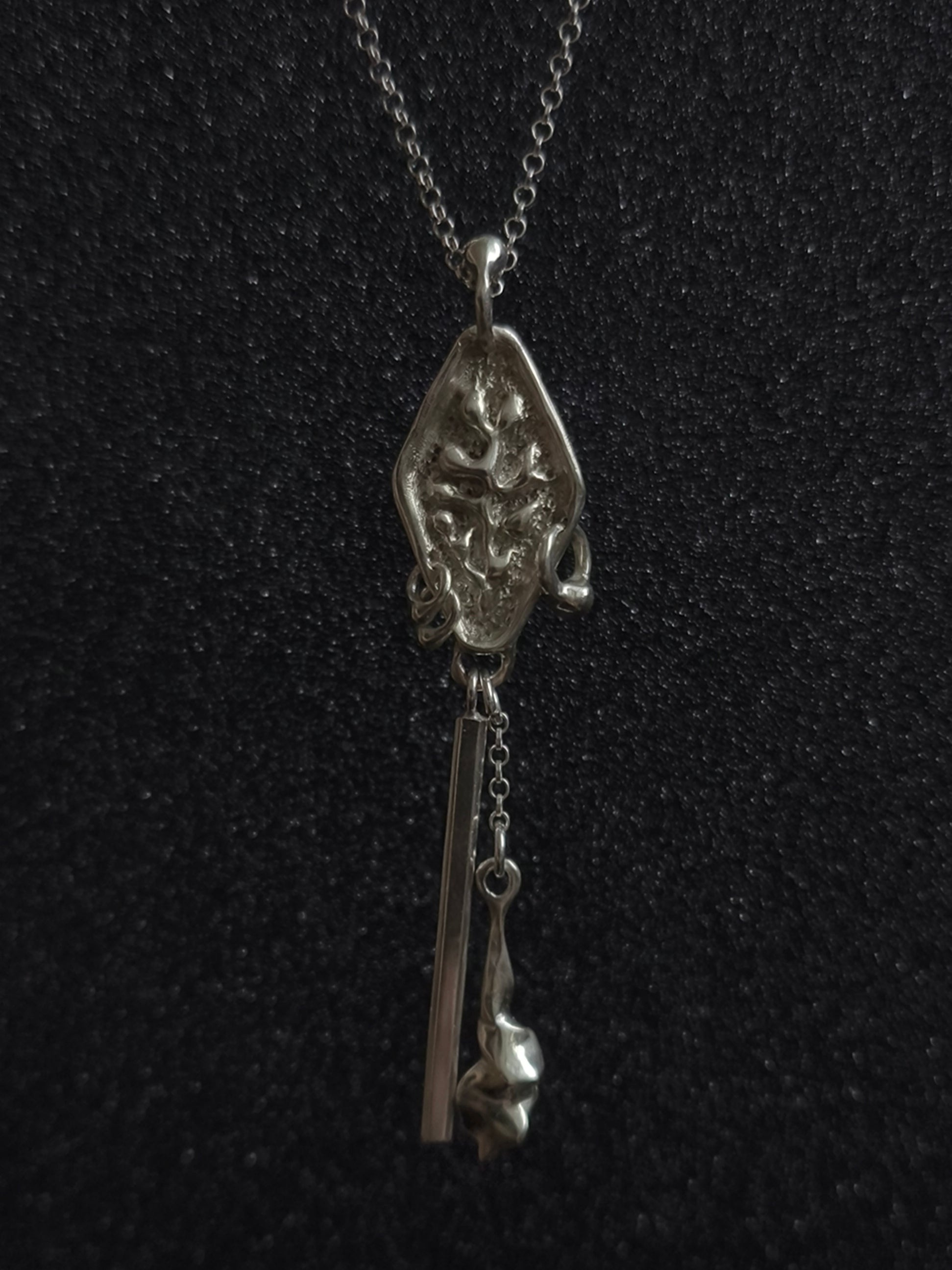 Silver Necklace "Lucky Charm. Rūta"