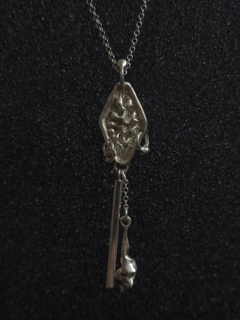 Silver Necklace "Lucky Charm. Ruth"