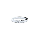 White gold ring with word 'MAMA' by Formes.