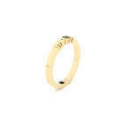 Yellow gold ring with word 'MAMA' by Formes.