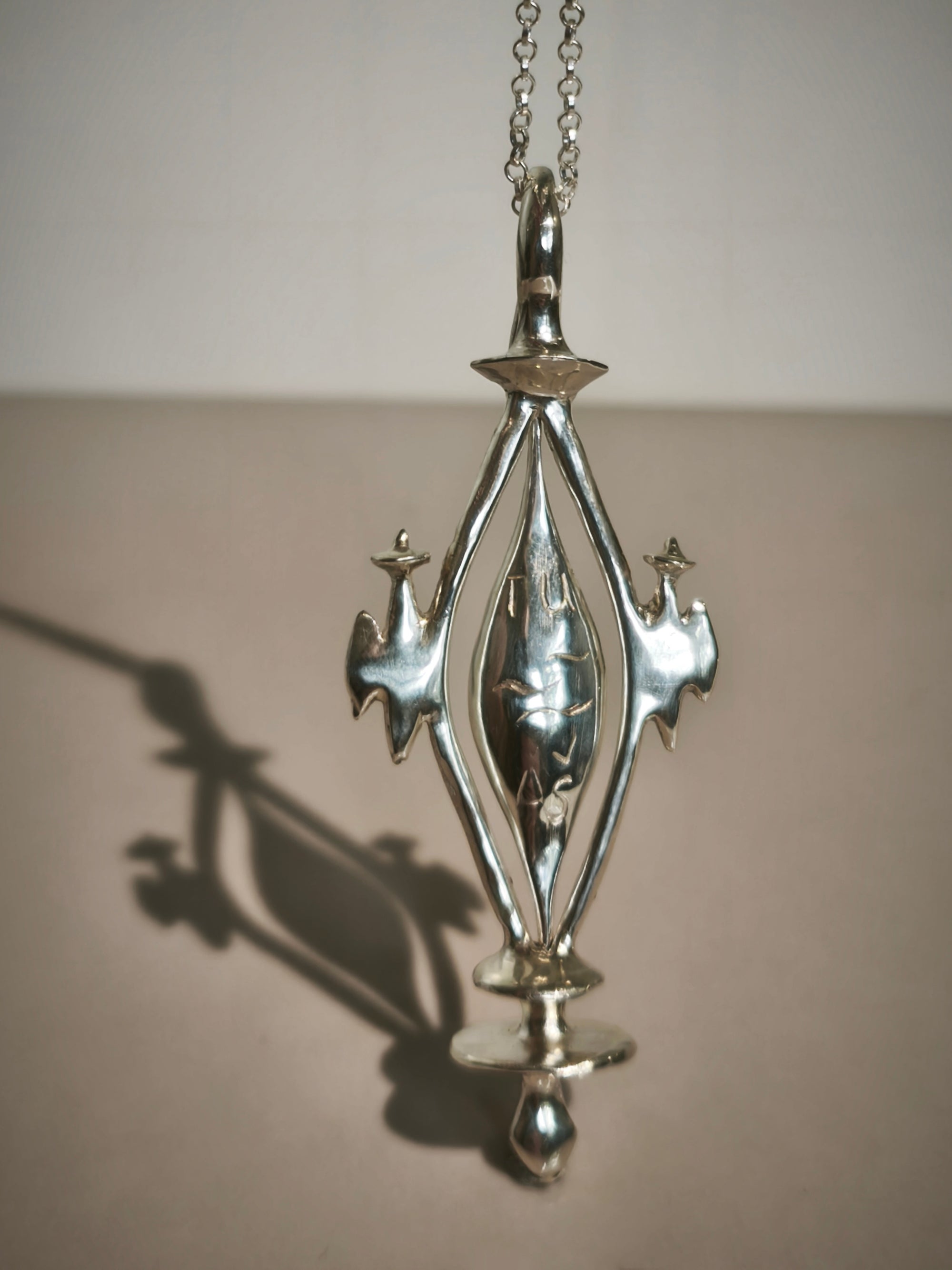 Silver Necklace "Tu ~~~ Aš"
