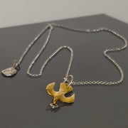 Gold Plated Silver Necklace "Flying"
