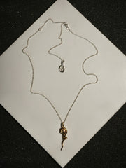 Gold Plated Silver Necklace "Master Key"
