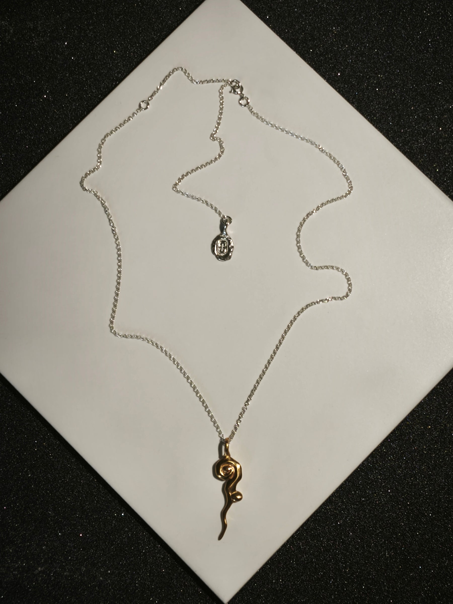 Gold Plated Silver Necklace "Master Key"