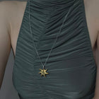 Gold Plated Silver Necklace "Shining"