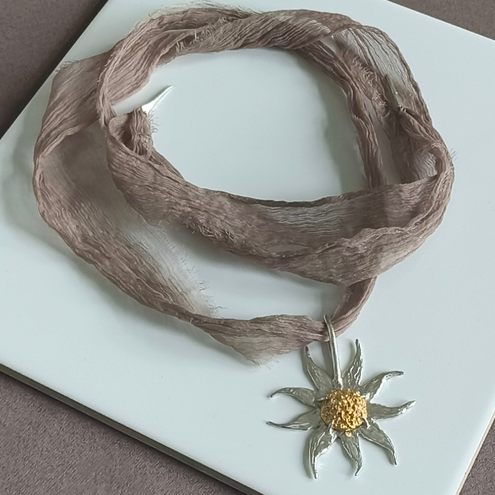 Gold Plated Silver Necklace "Sol"