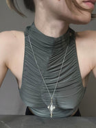 Silver Necklace "Tu ~~~ Aš"