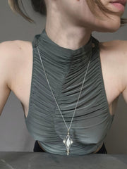 Silver Necklace "Tu ~~~ Aš"