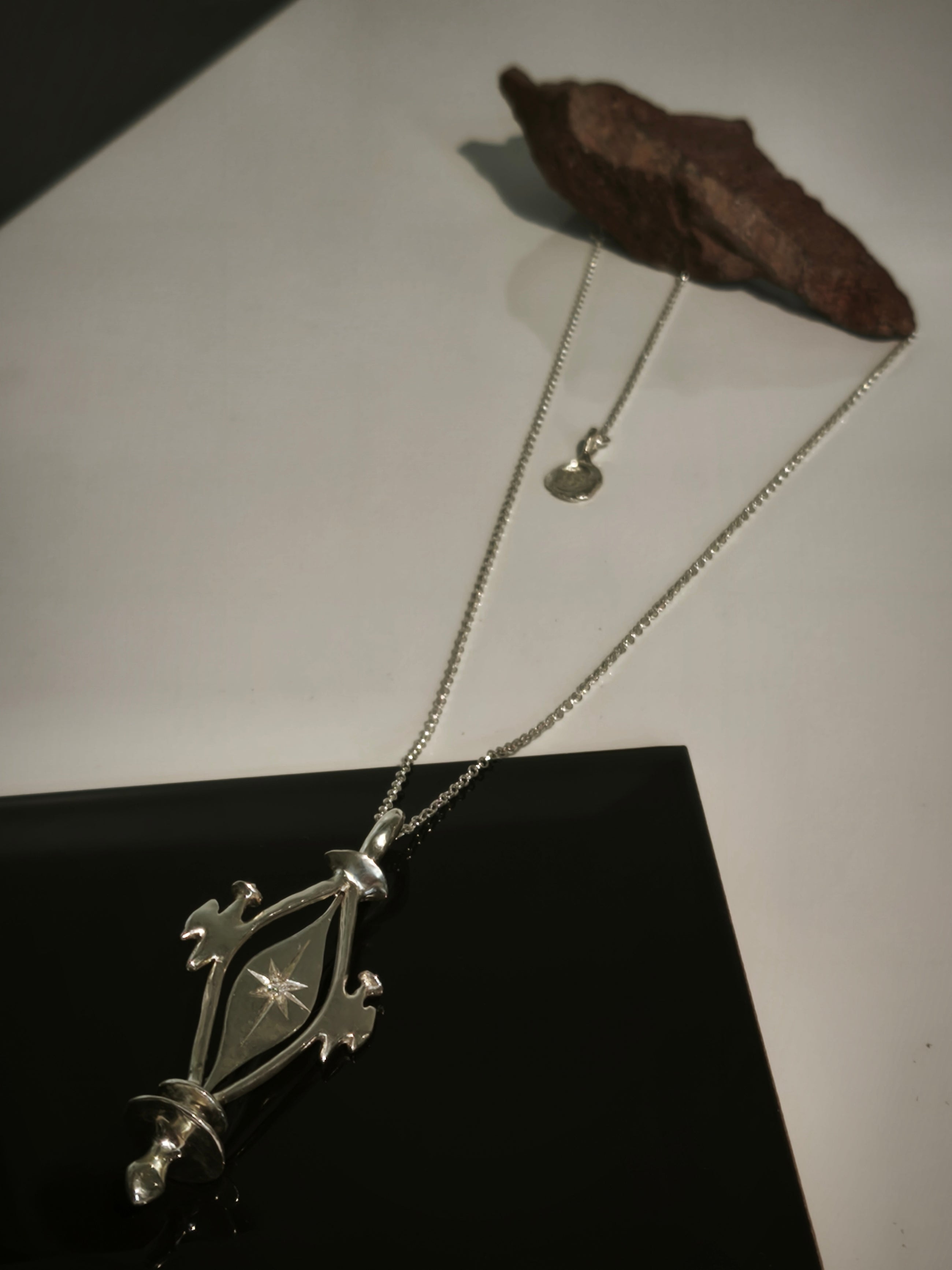 Silver Necklace "Tu ~~~ Aš"