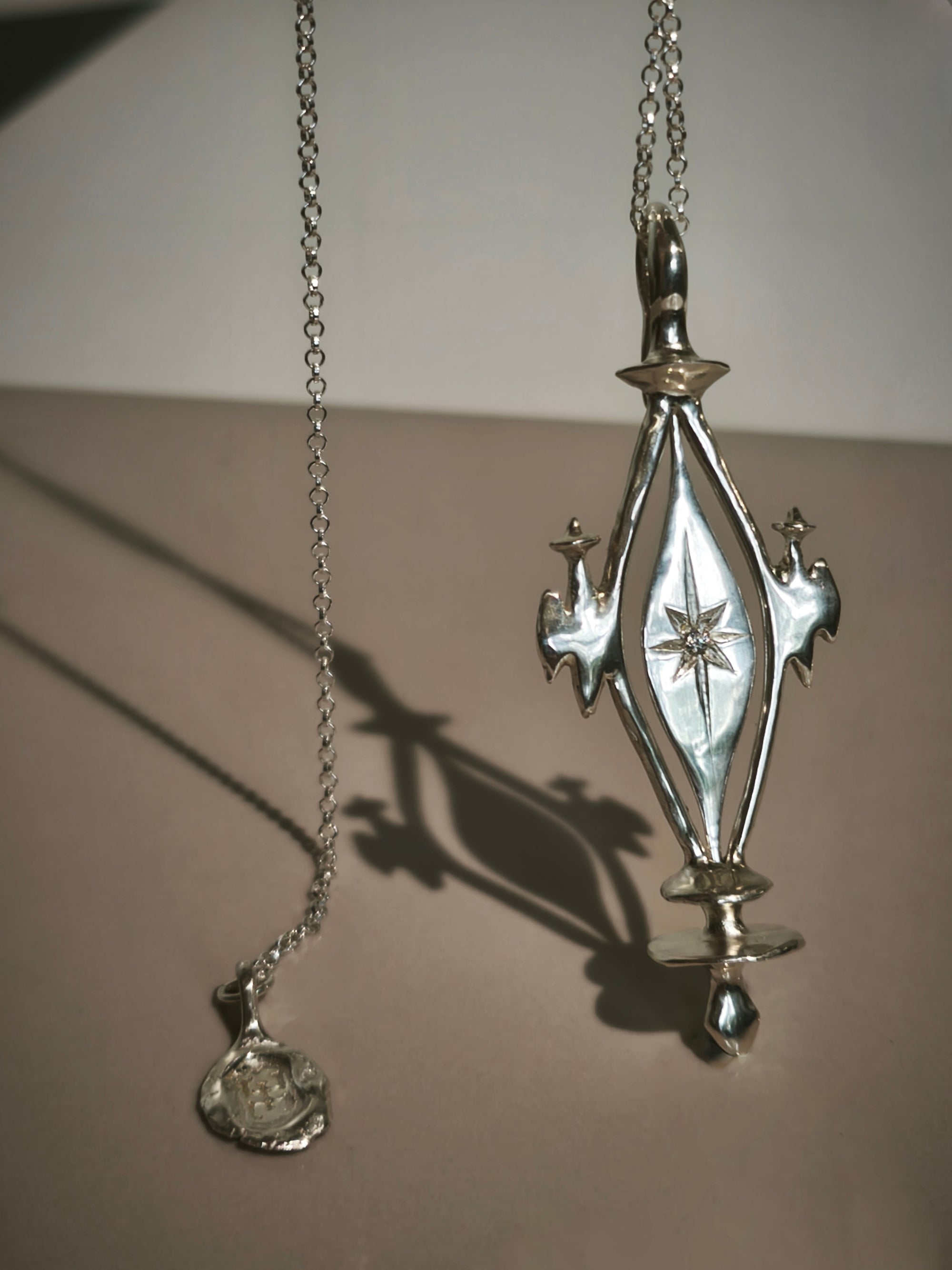 Silver Necklace "Tu ~~~ Aš"