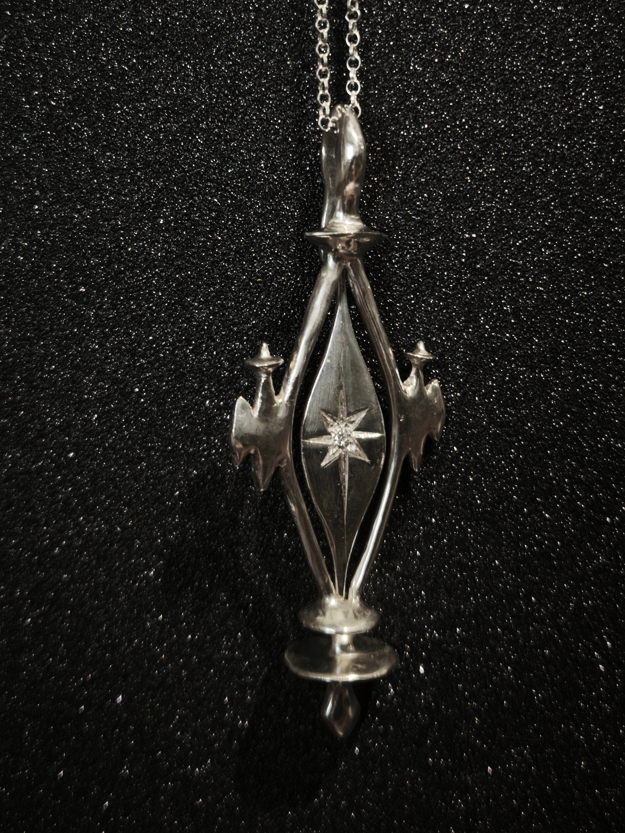 Silver Necklace "Tu ~~~ Aš"