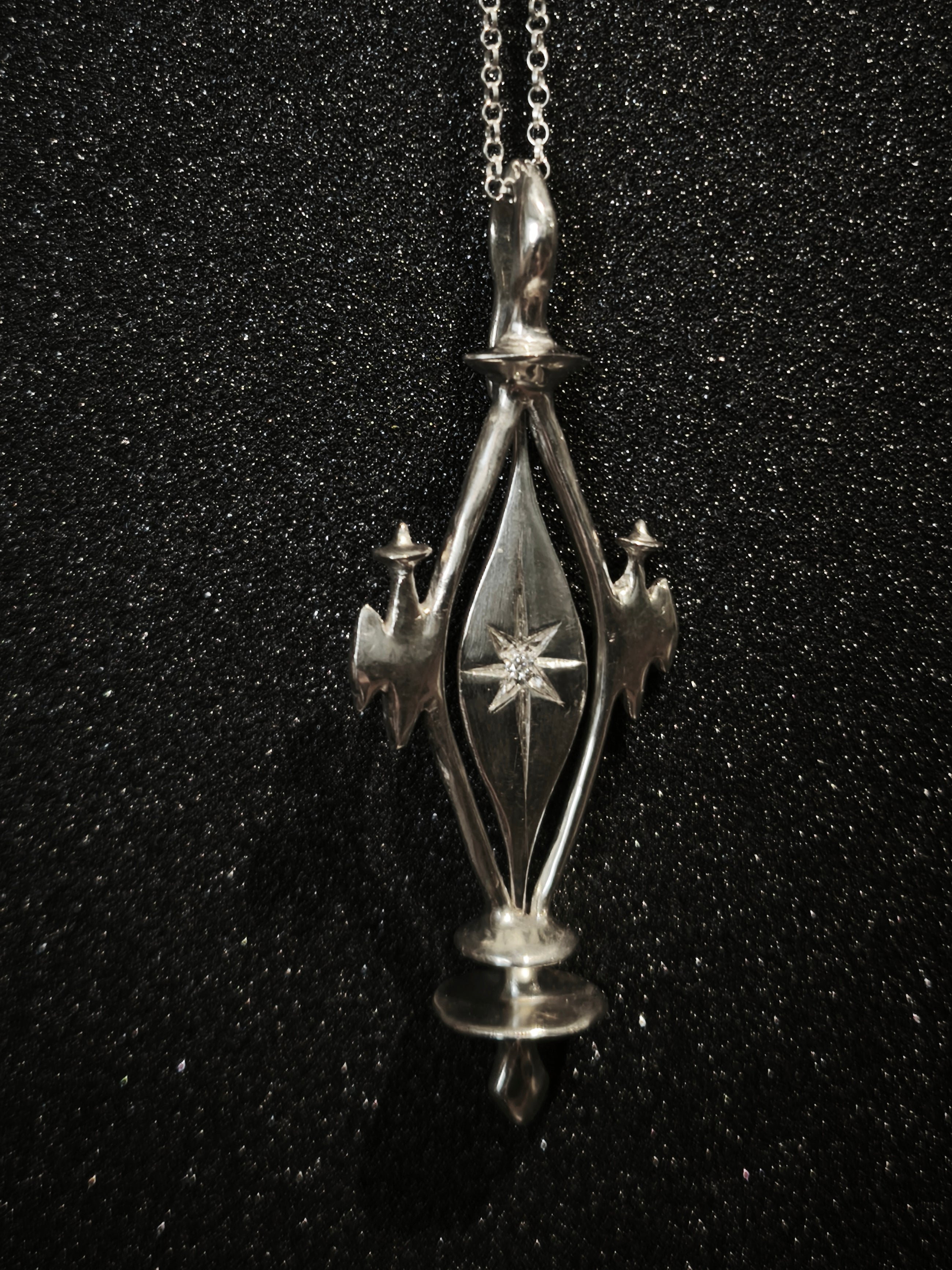 Silver Necklace "Tu ~~~ Aš"