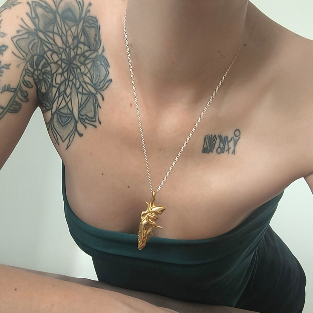 Gold Plated Silver Necklace "Venus.Suave"