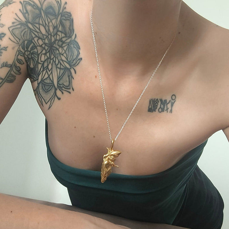 Gold Plated Silver Necklace "Venus.Suave"