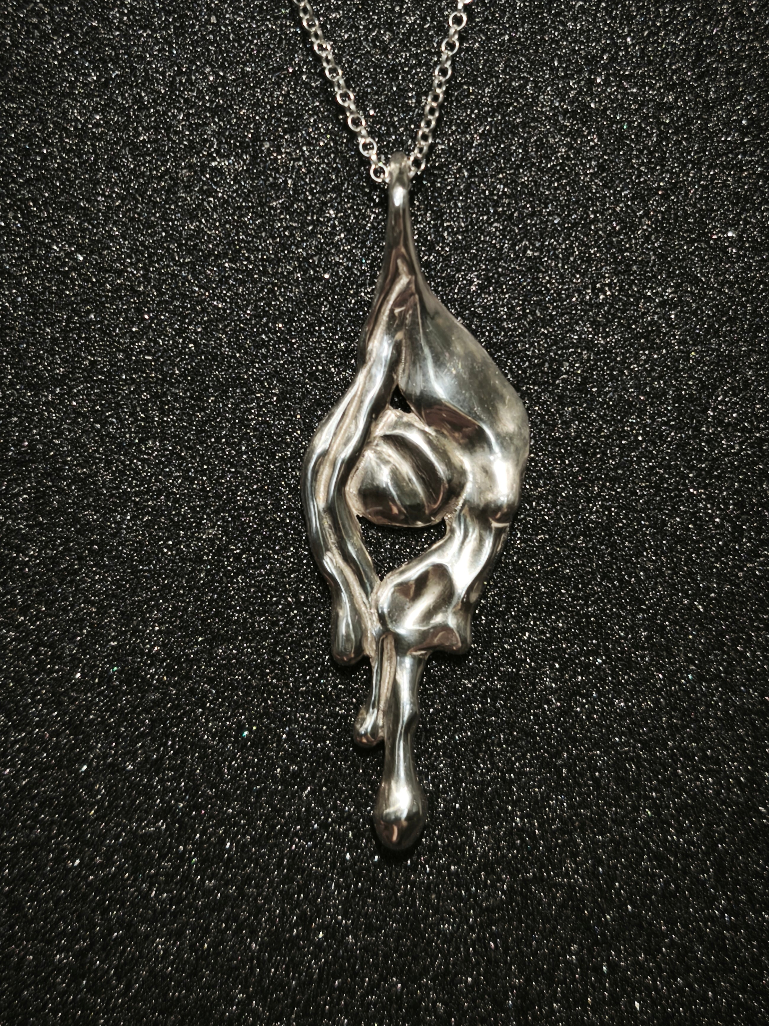 Silver Necklace "When I Met You"