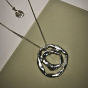 Silver Necklace "Circulating Meaning"