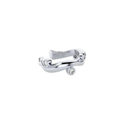 White Gold Ear Cuff with Diamonds "Bare Souls. Sole-Thread"
