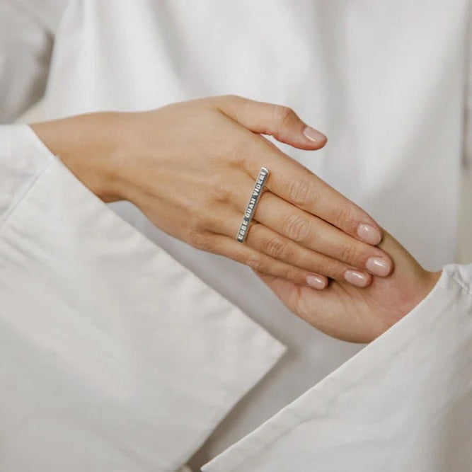Silver Ring "Per Aspera Ad Astra"