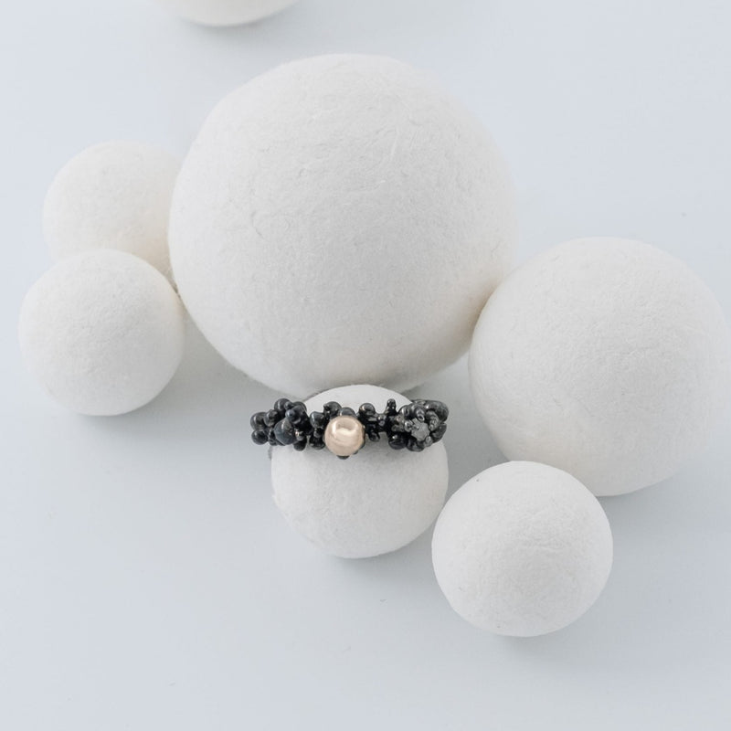 Silver Ring "Black Reef"