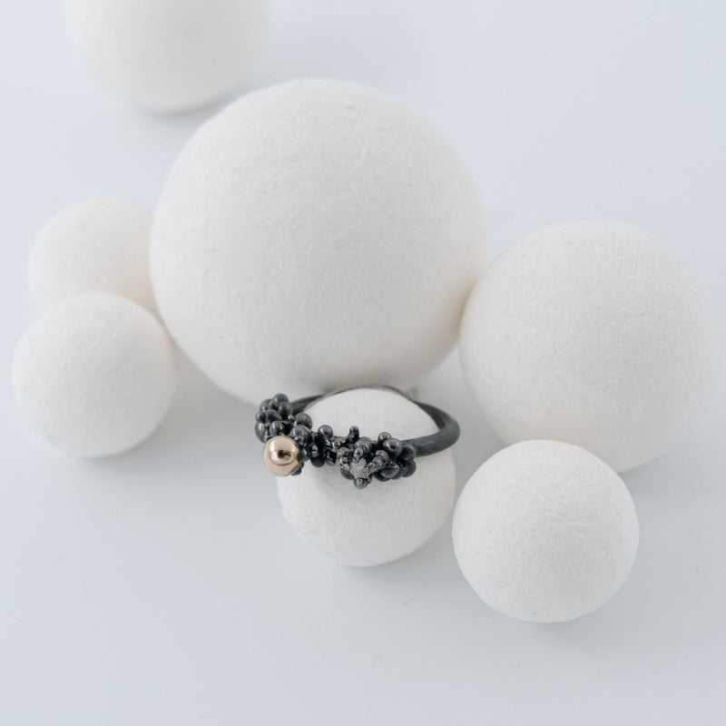 Silver Ring "Black Reef"