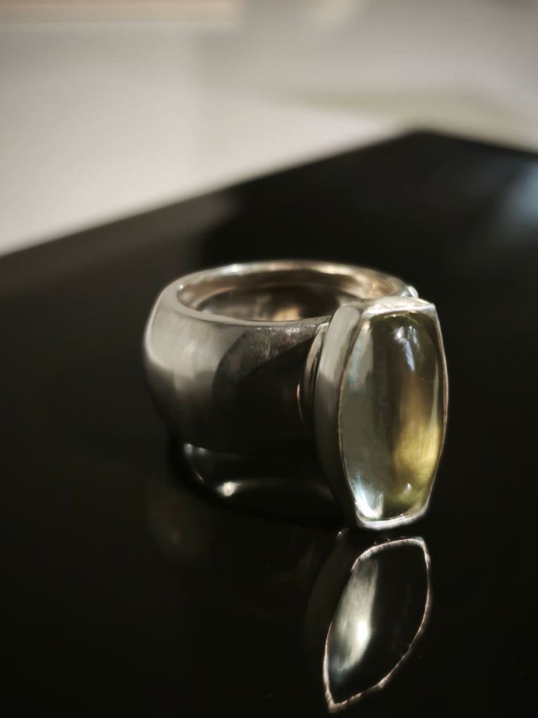 Silver & Prasiolite Ring "Vitamin G"