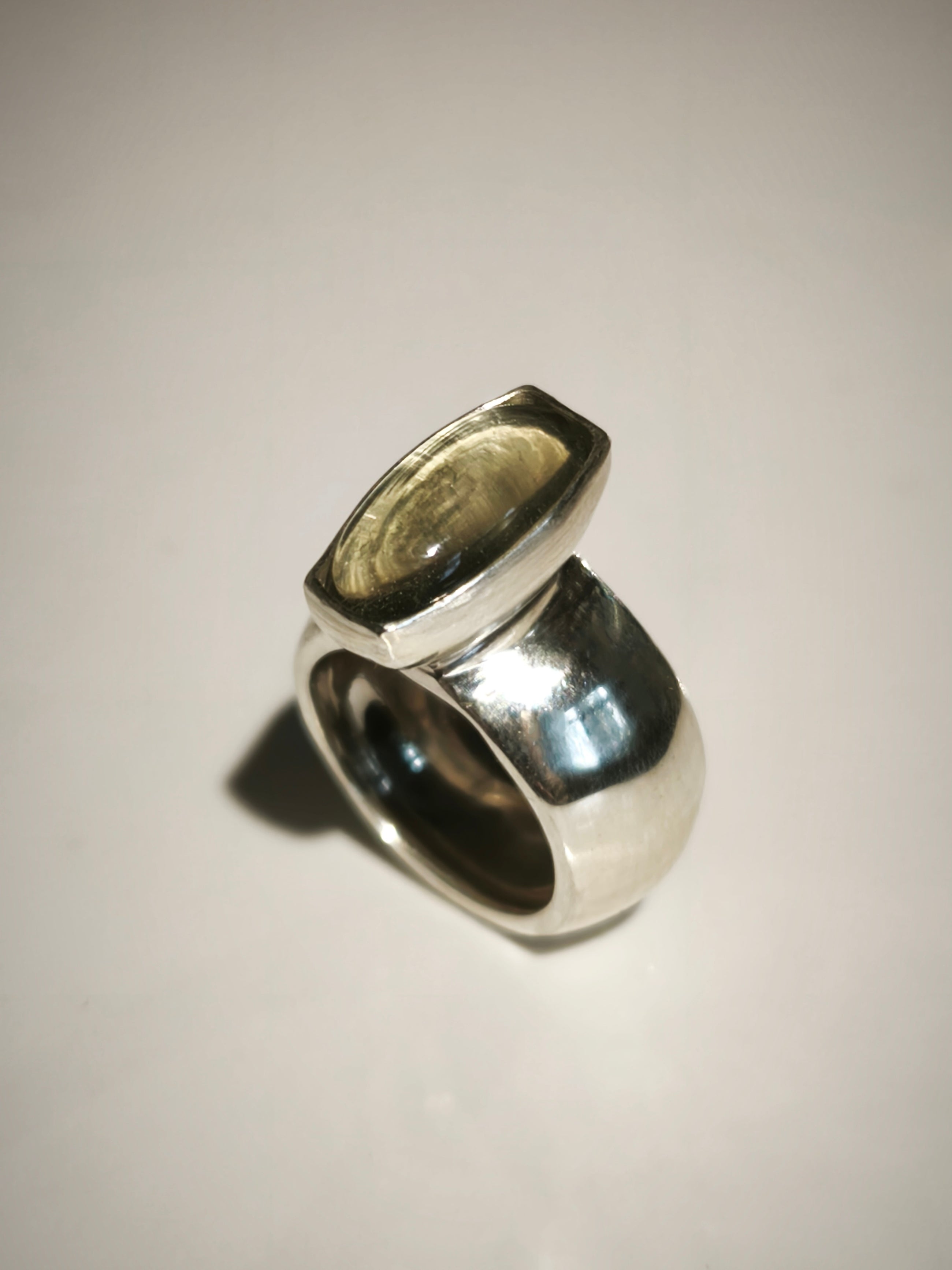Silver & Prasiolite Ring "Vitamin G"