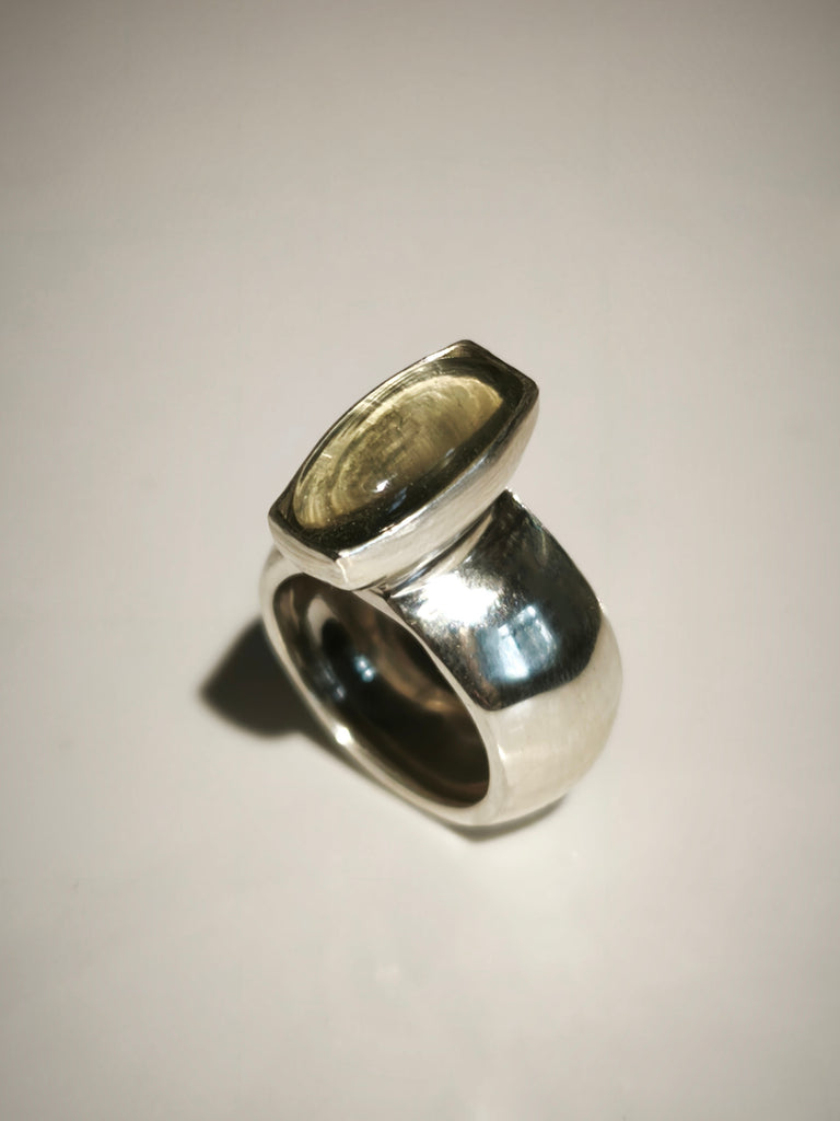 Silver & Prasiolite Ring "Vitamin G"