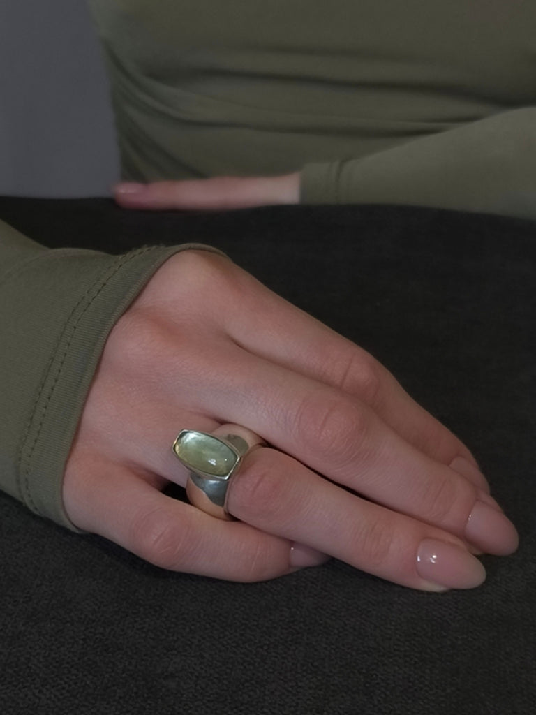 Silver & Prasiolite Ring "Vitamin G"