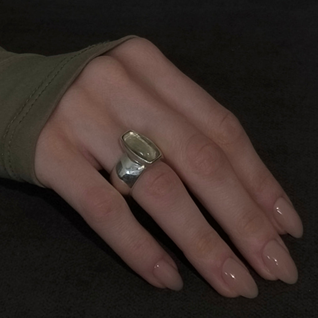Silver & Prasiolite Ring "Vitamin G"