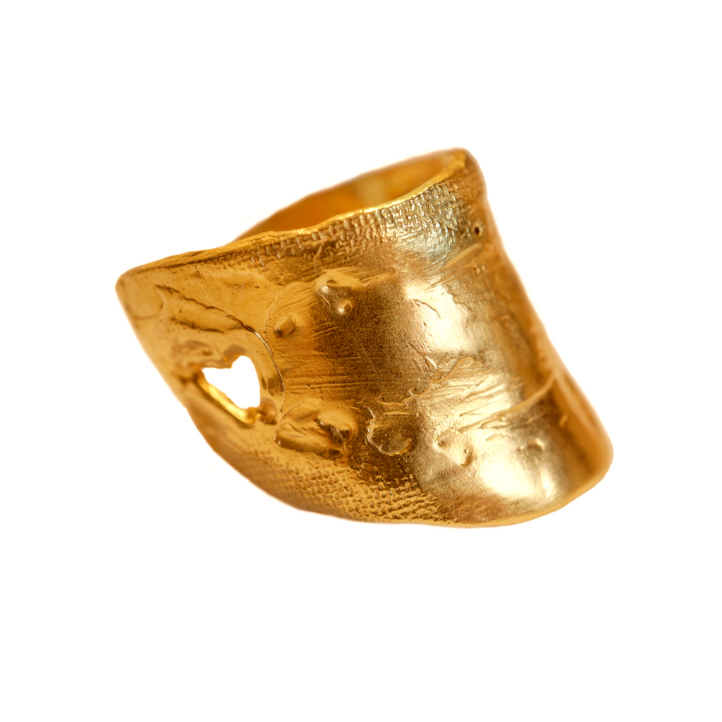 Gold Plated Ring "The Weavers"