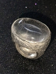 Silver Ring with Quartz "Starry Sky"