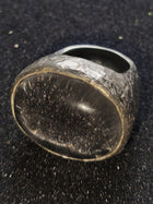 Silver Ring with Quartz "Starry Sky"